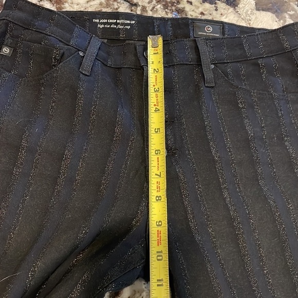 AG The Jodi Crop Jeans Metallic Stripe - Picture 11 of 14
